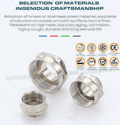 Hex Enlargers / Round Enlargers Metal (Brass, Stainless Steel) Male to Female Thread PG7~PG48, M12~M63, NPT3/8~NPT2 and G1/4~G2